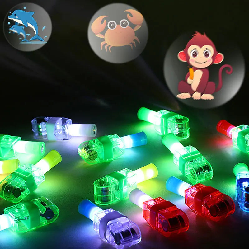 ✨ LED Finger Flashlight Glow Rings