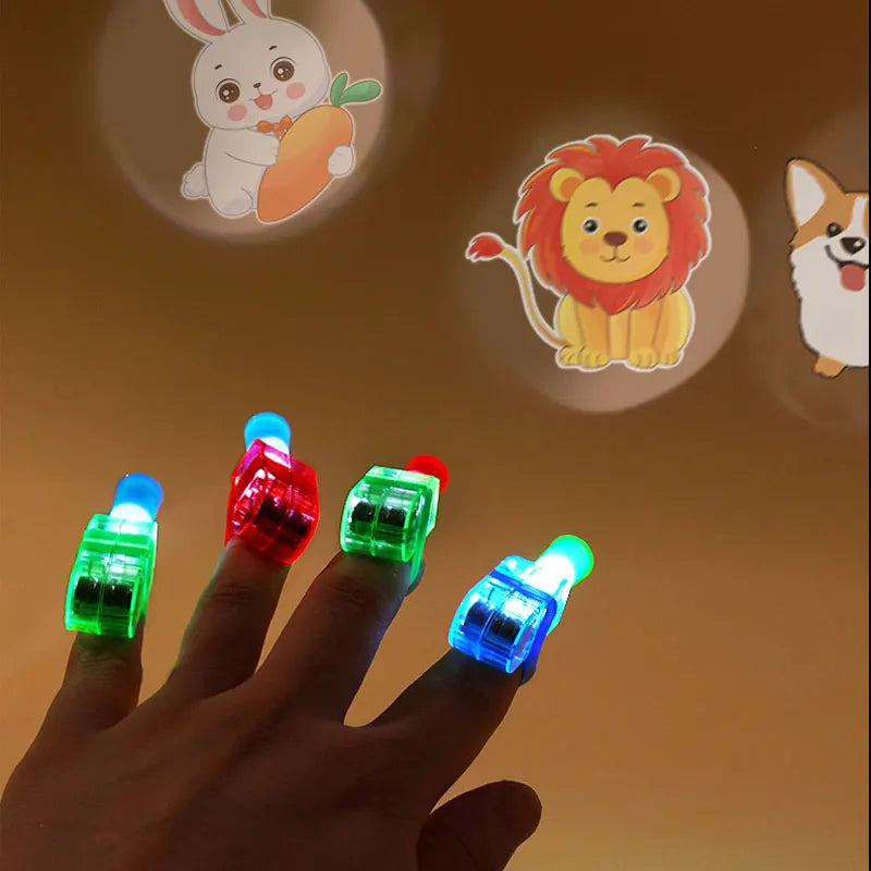 ✨ LED Finger Flashlight Glow Rings