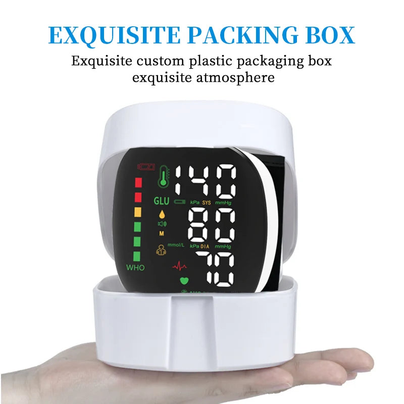 Wrist Style Blood Pressure Monitor for Home Use