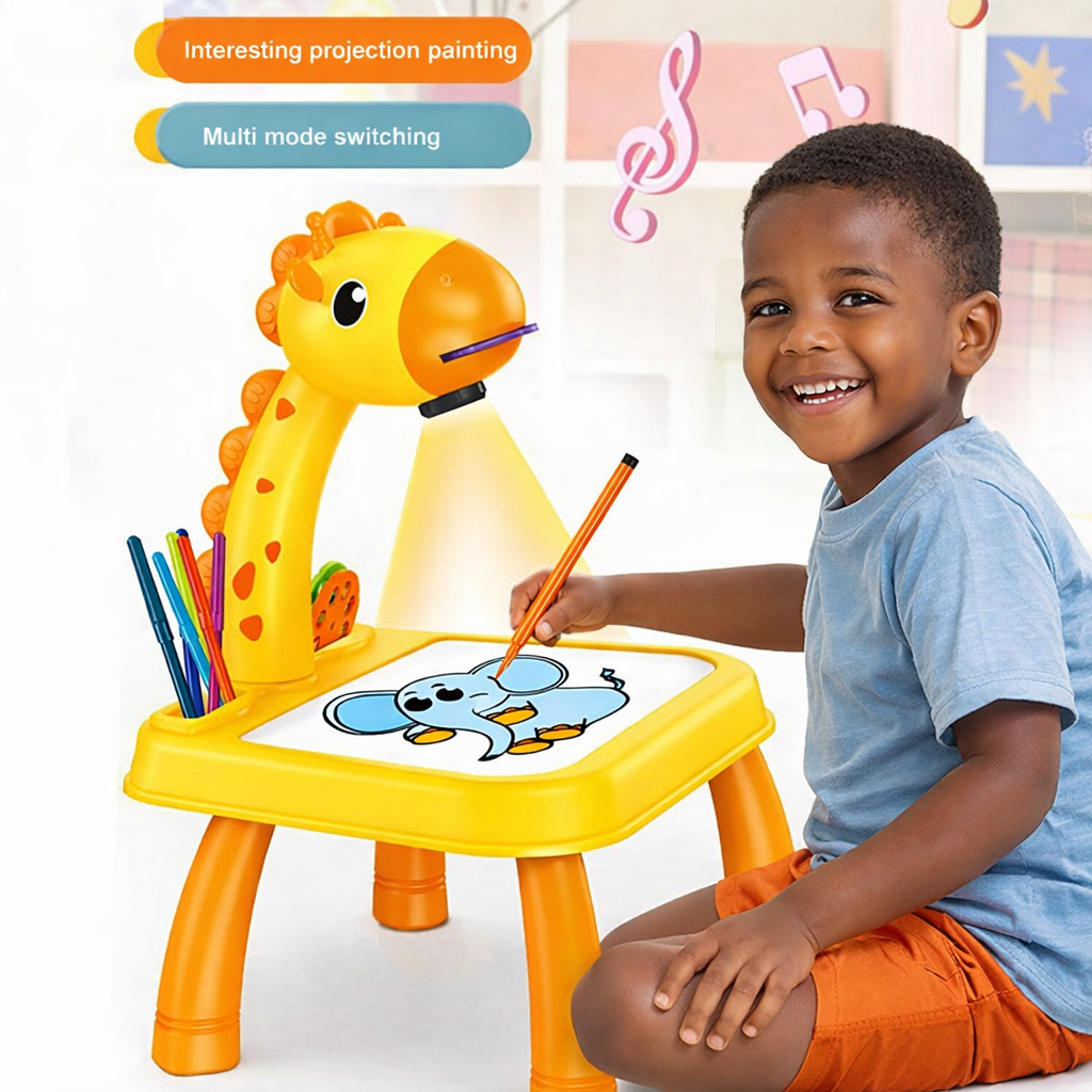 Kids Projector Painting Board Desk